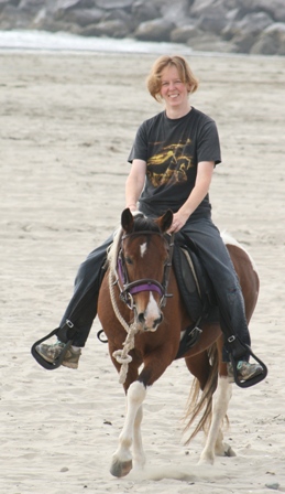 Ginger at the Oregon Coast